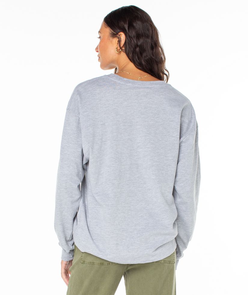 Women Roxy® Collegiate Arch Long Sleeve T-Shirt Grey | BCXD-38412
