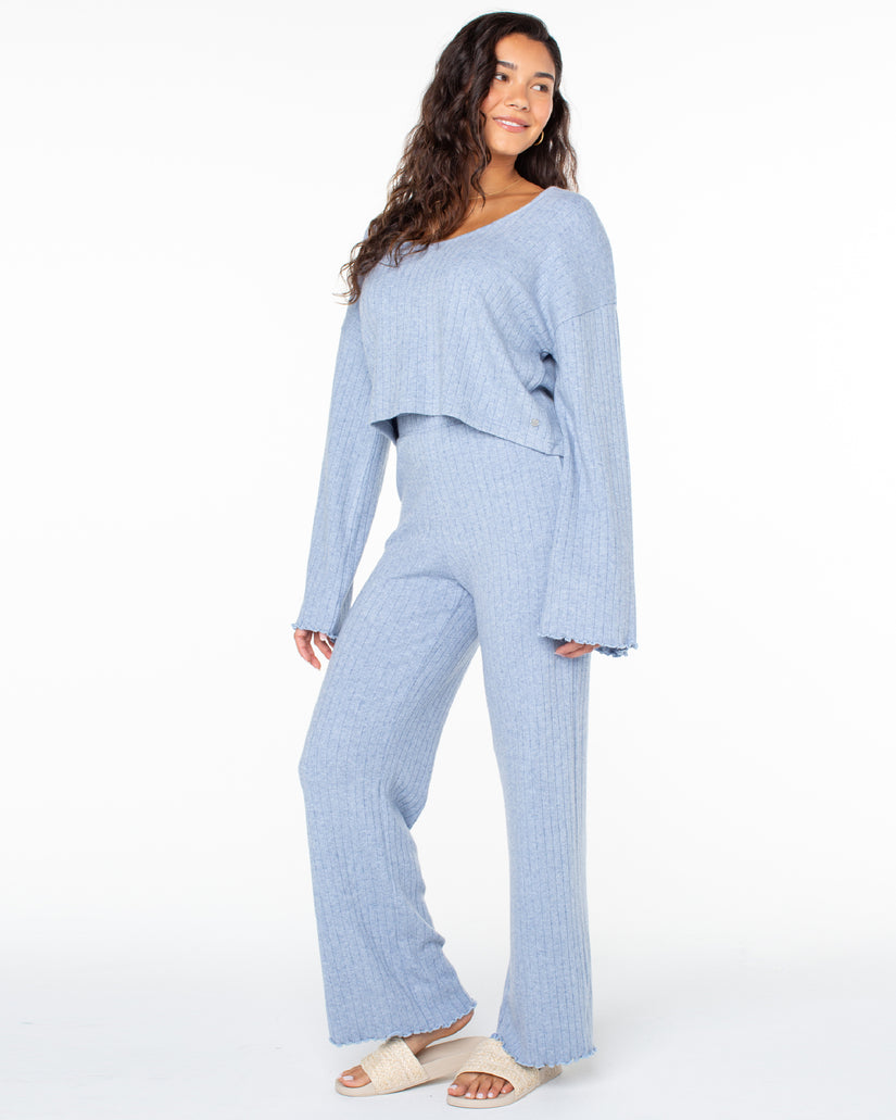Women Roxy® Cool Serenity Fleece Pants Blue | NQMP-02146