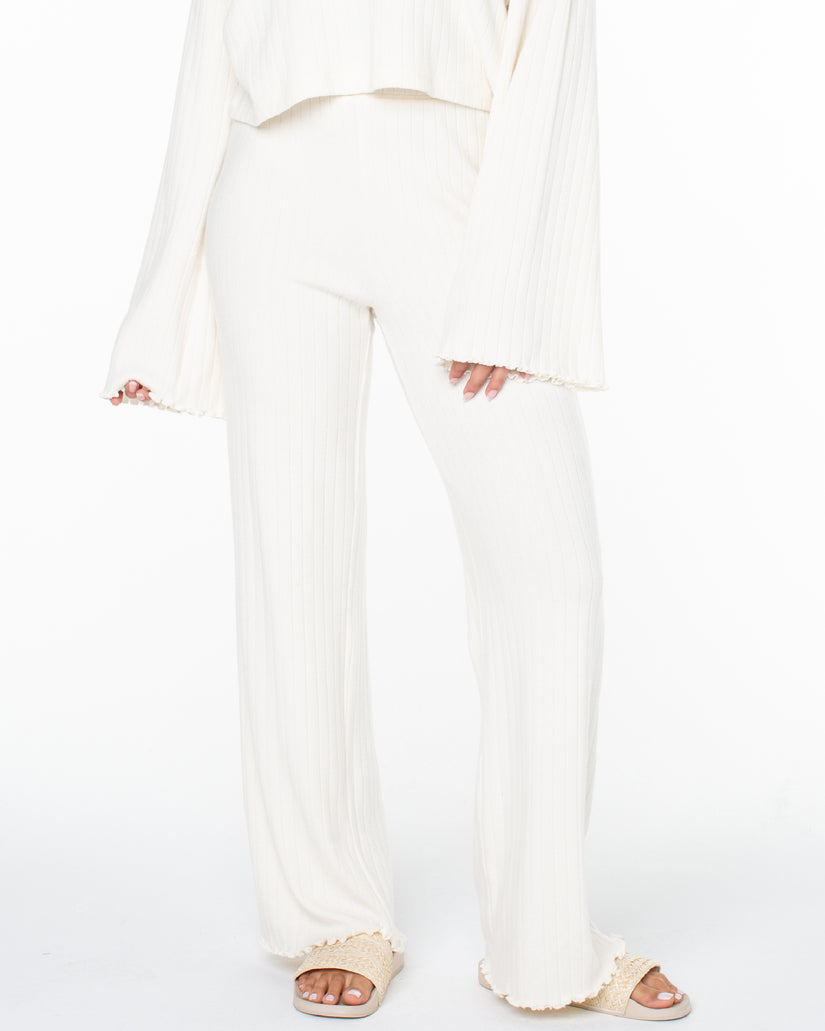 Women Roxy® Cool Serenity Fleece Pants White | UPXE-14279