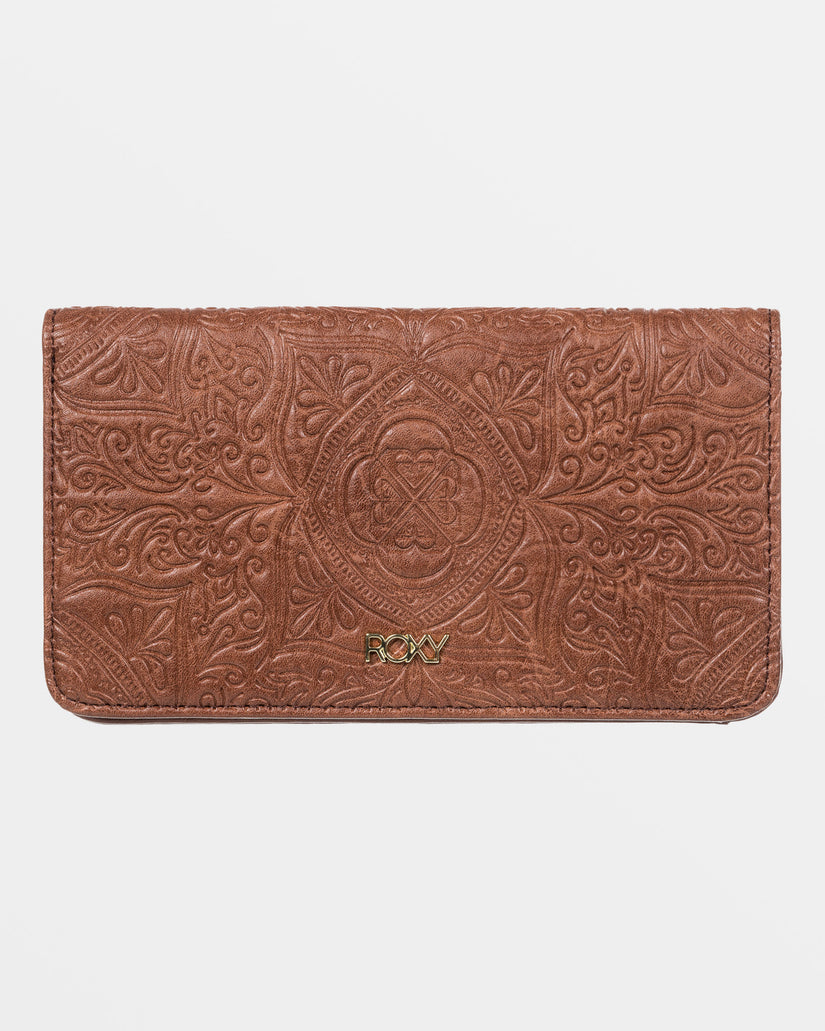 Women Roxy® Crazy Wave Bi-Fold Wallet Brown | QYIW-09135