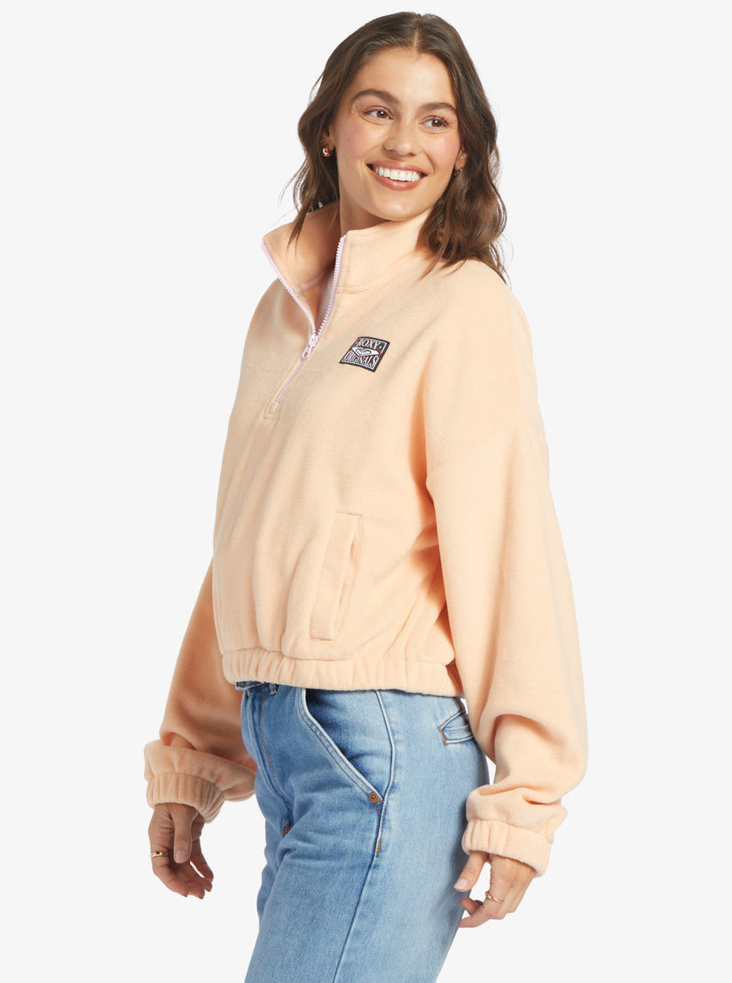 Women Roxy® Dawn To Dusk Solid Half-Zip Jackets Orange | XPBA-63428