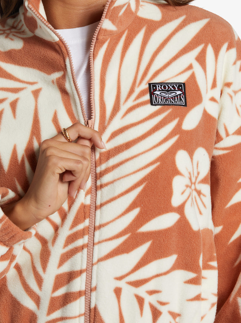 Women Roxy® Dawn To Dusk Zip-Up Sweaters Brown | TJCA-47093