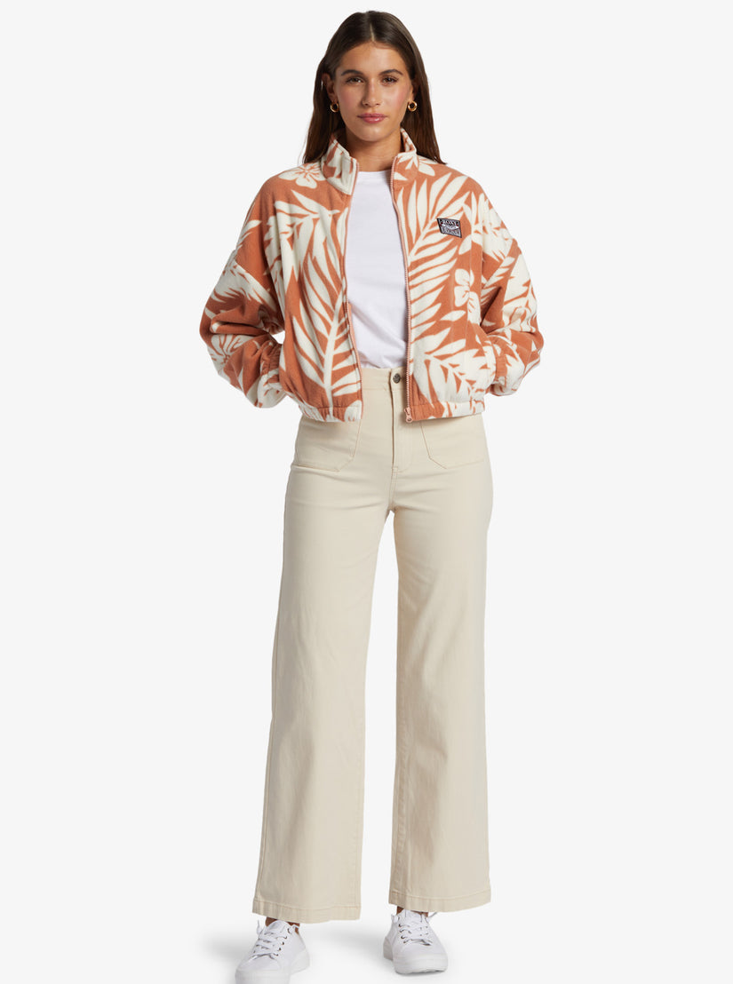 Women Roxy® Dawn To Dusk Zip-Up Sweaters Brown | TJCA-47093