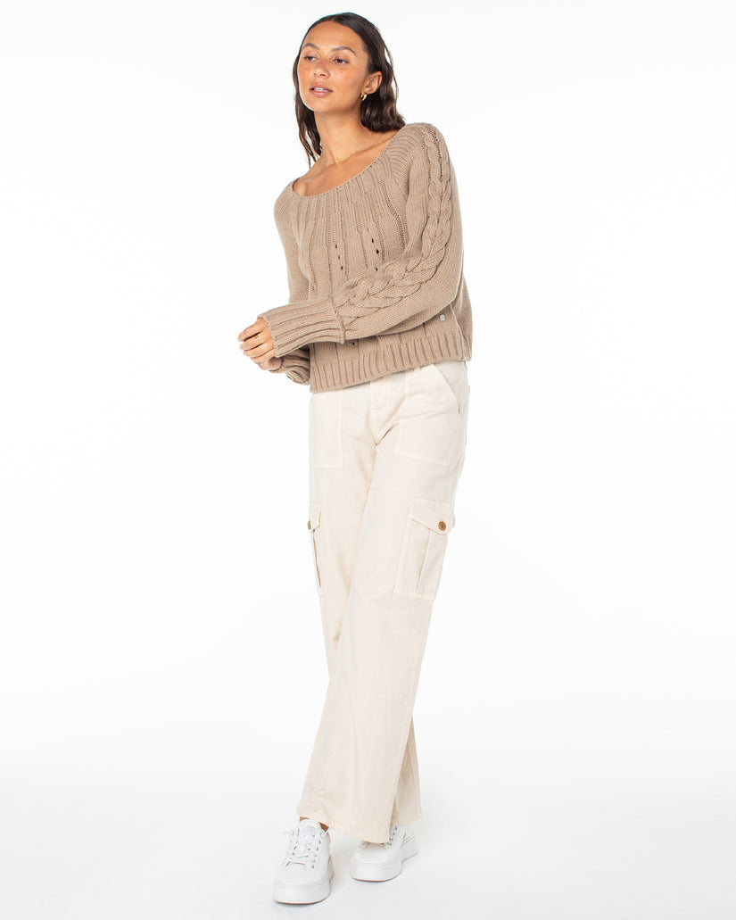 Women Roxy® Day Dream Boat Neck Sweaters Grey | AICK-49375
