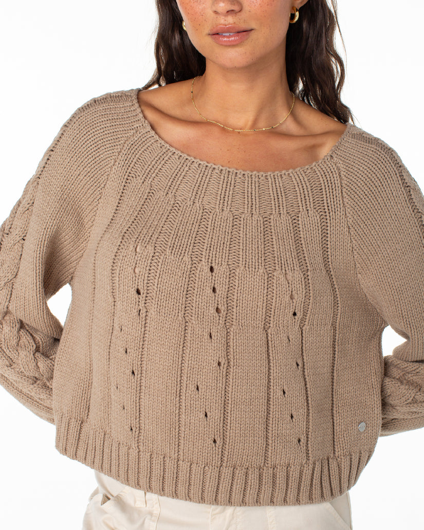 Women Roxy® Day Dream Boat Neck Sweaters Grey | AICK-49375