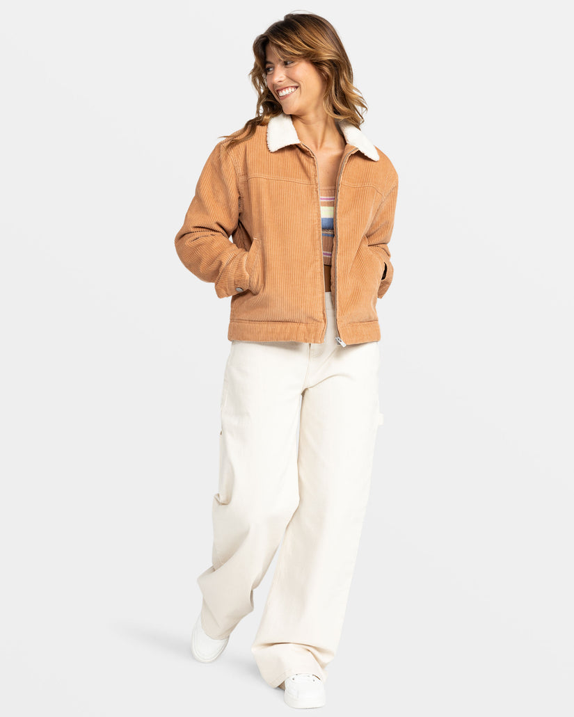 Women Roxy® Desert Spirit Corduroy Jackets Brown | TLHI-95813