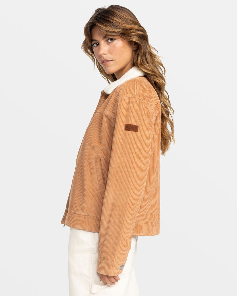 Women Roxy® Desert Spirit Corduroy Jackets Brown | TLHI-95813