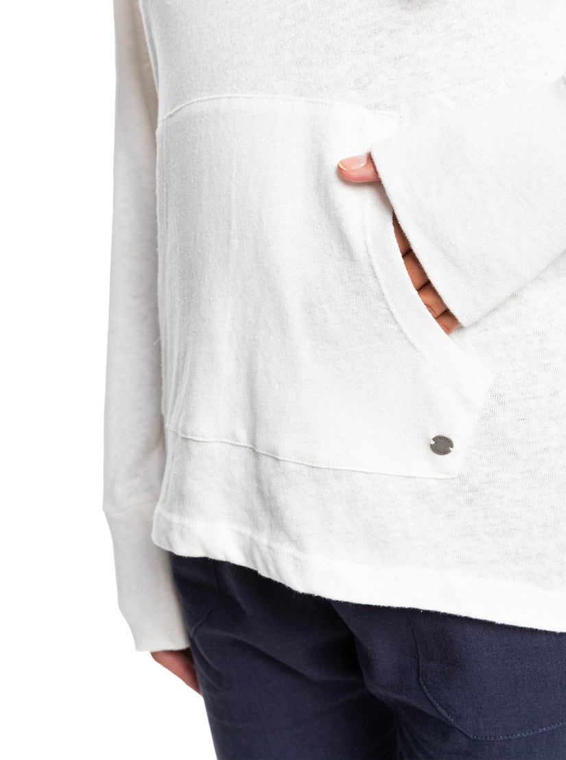 Women Roxy® Destination Surf Hoodie White | NJRE-06732