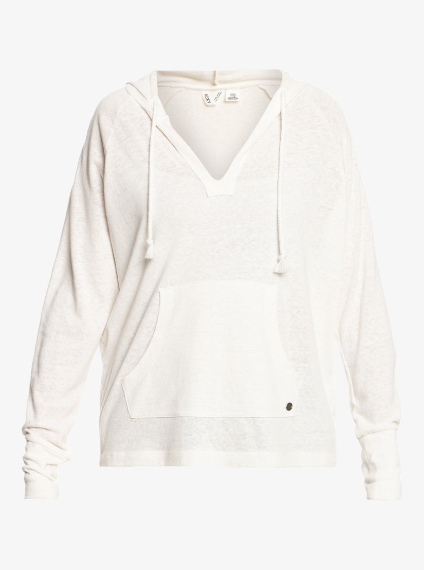Women Roxy® Destination Surf Hoodie White | NJRE-06732