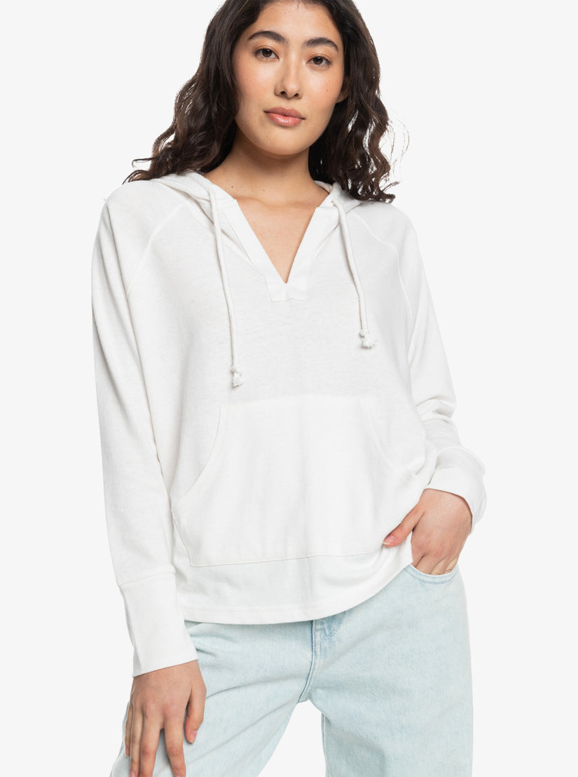 Women Roxy® Destination Surf Long-Sleeve Hooded Tops White | OYEH-31549