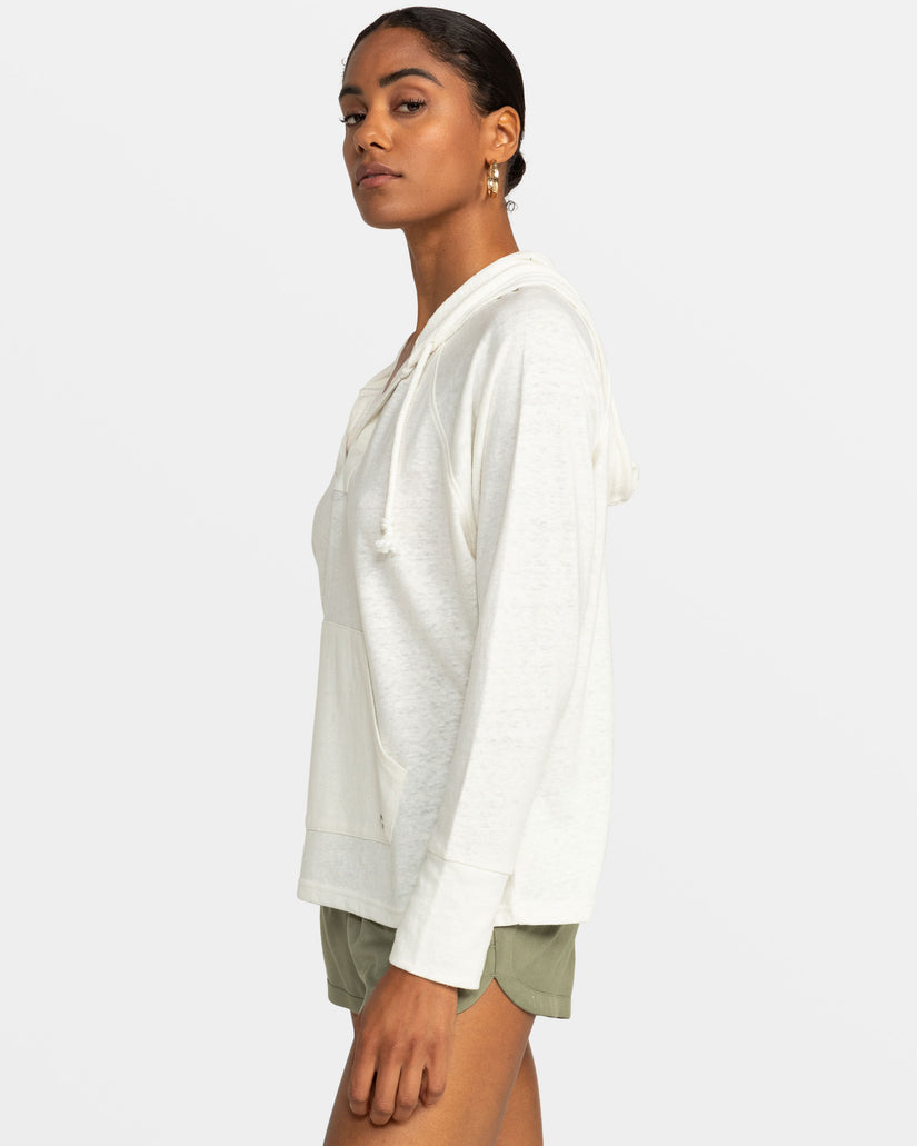 Women Roxy® Destination Surf Long-Sleeve Hooded Tops White | RYKW-81425