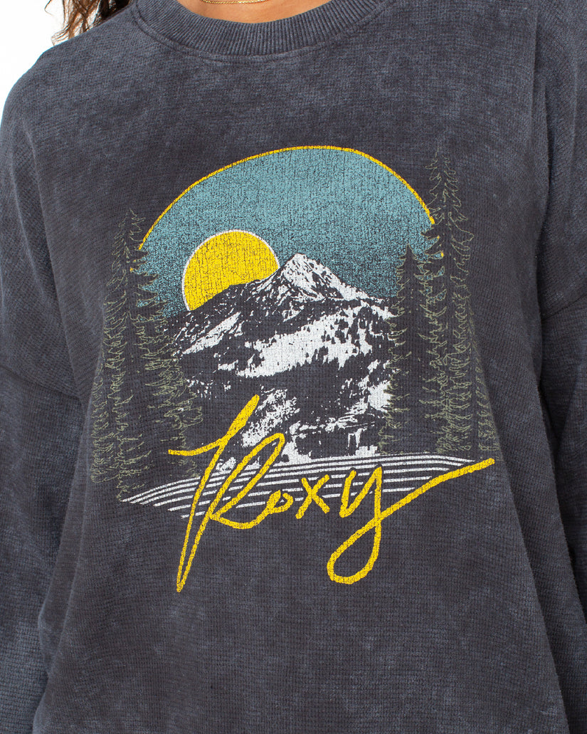 Women Roxy® East Side Long Sleeve Tops Dark Grey | QRHA-41578