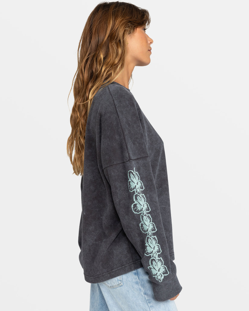 Women Roxy® East Side Long Sleeve Tops Dark Grey | XKWU-53481