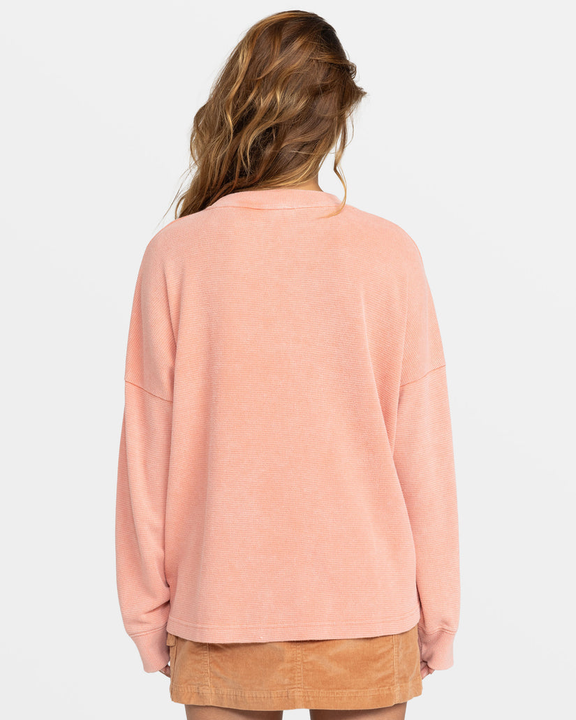 Women Roxy® East Side Long Sleeve Tops Pink | KPAT-28794