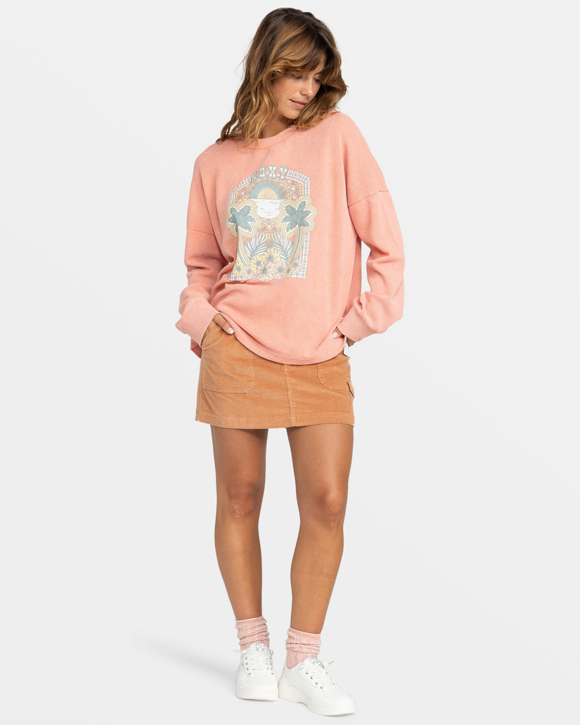 Women Roxy® East Side Long Sleeve Tops Pink | KPAT-28794