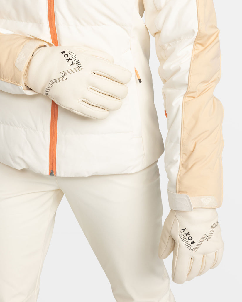 Women Roxy® Eaststorm Insulated Gloves Snow Gloves White | SZAO-78264