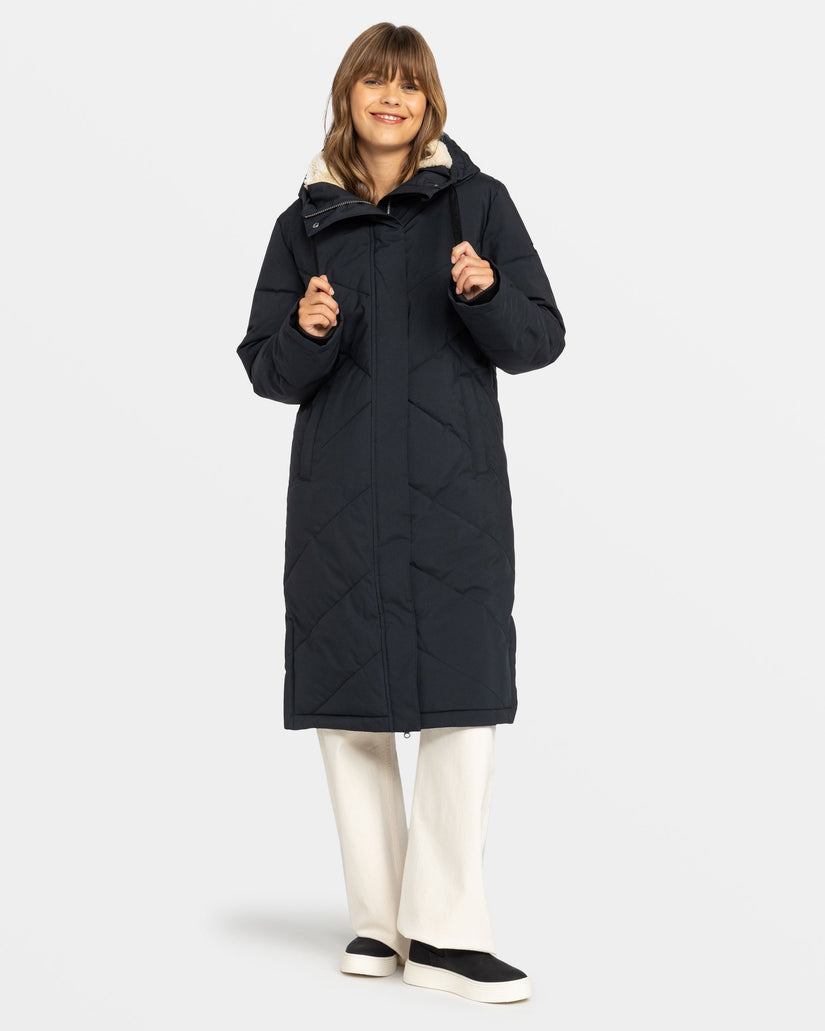 Women Roxy® Ellie Insulated Jackets Black | PQTN-36849