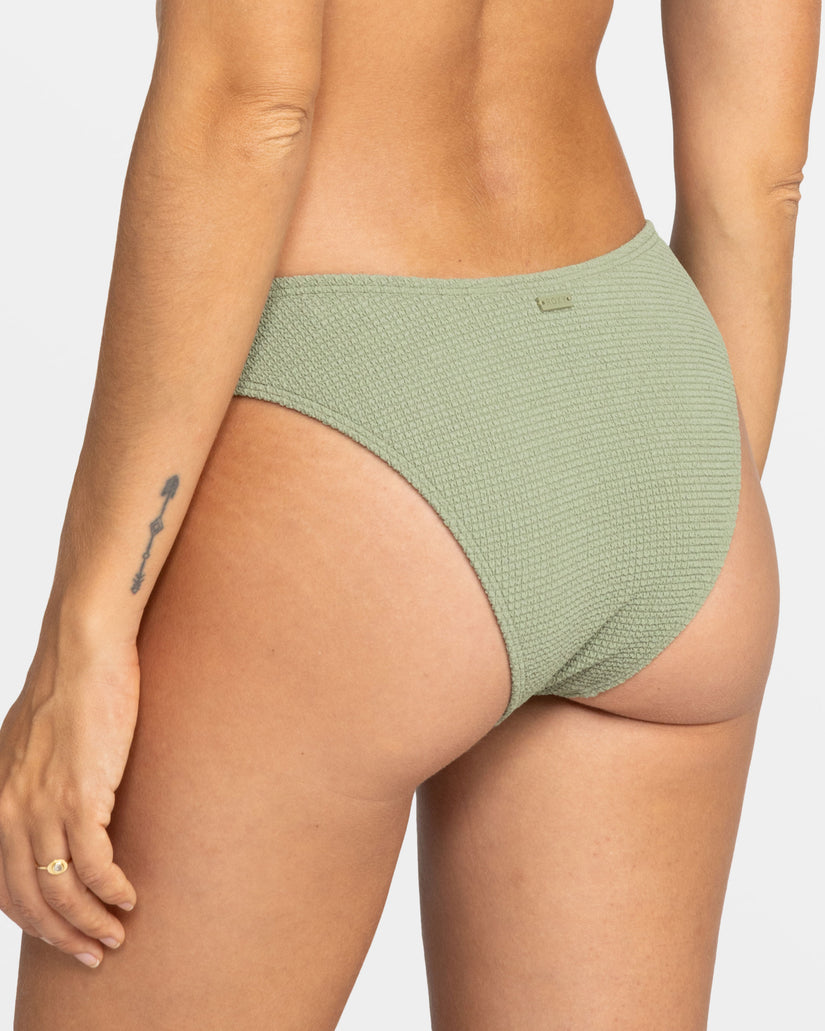 Women Roxy® Essaouira Moderate High Leg Bikini Bottoms Green | YONB-12756