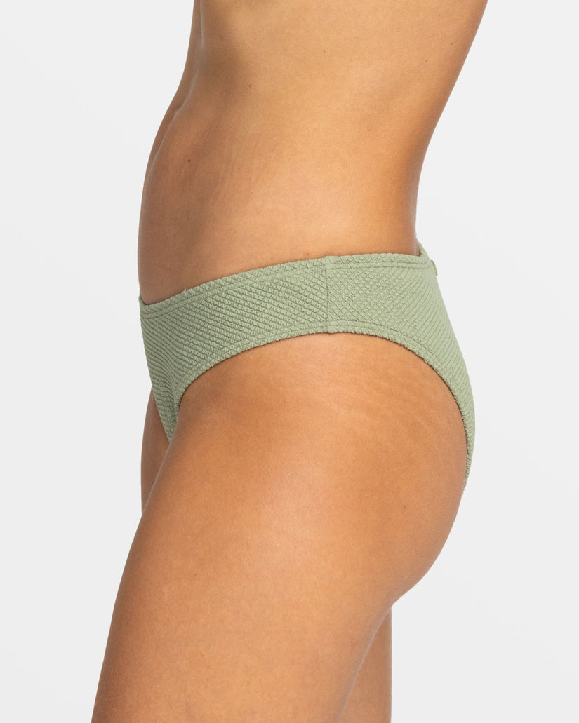 Women Roxy® Essaouira Moderate High Leg Bikini Bottoms Green | WYOM-84950