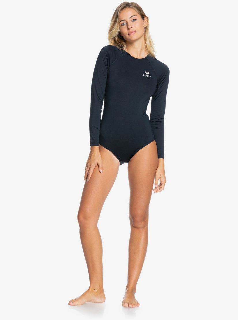 Women Roxy® Essentials Long Sleeve One-Piece Swimsuits Dark Grey | XUCK-67238