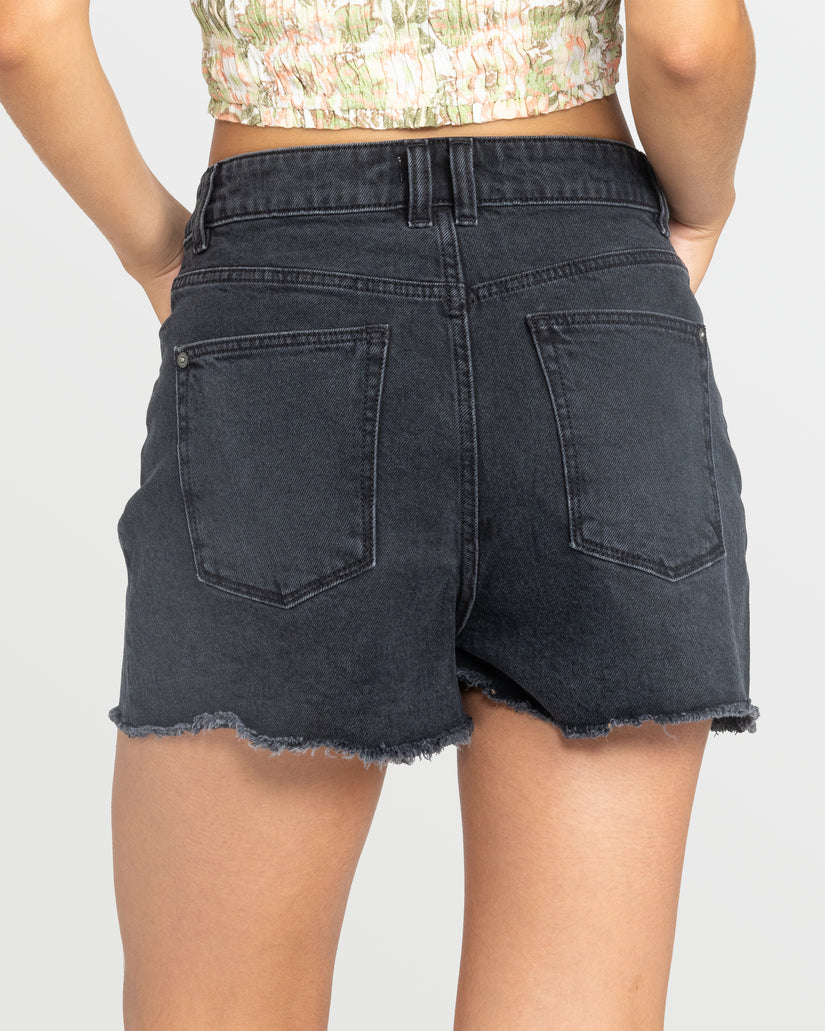Women Roxy® Eva Denim Shorts Black | ZCXS-12857