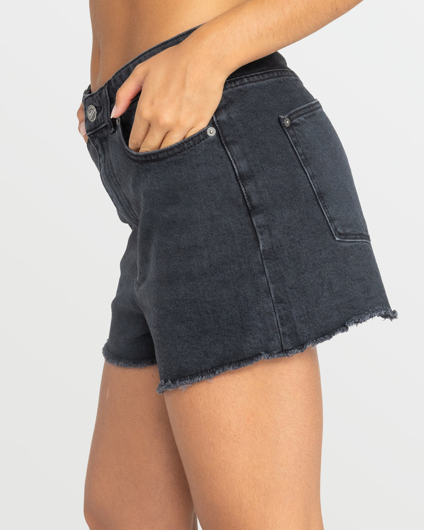 Women Roxy® Eva Denim Shorts Black | ZCXS-12857