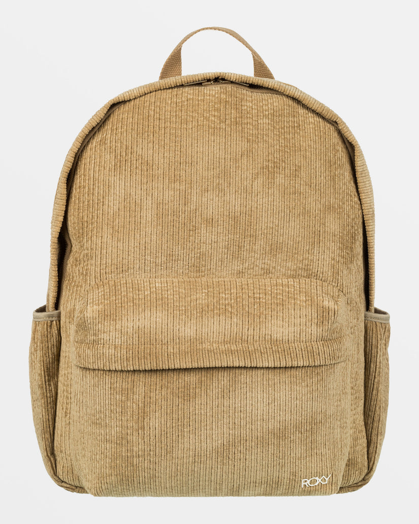 Women Roxy® Feeling Good Small Corduroy Backpack Green | KITH-45139