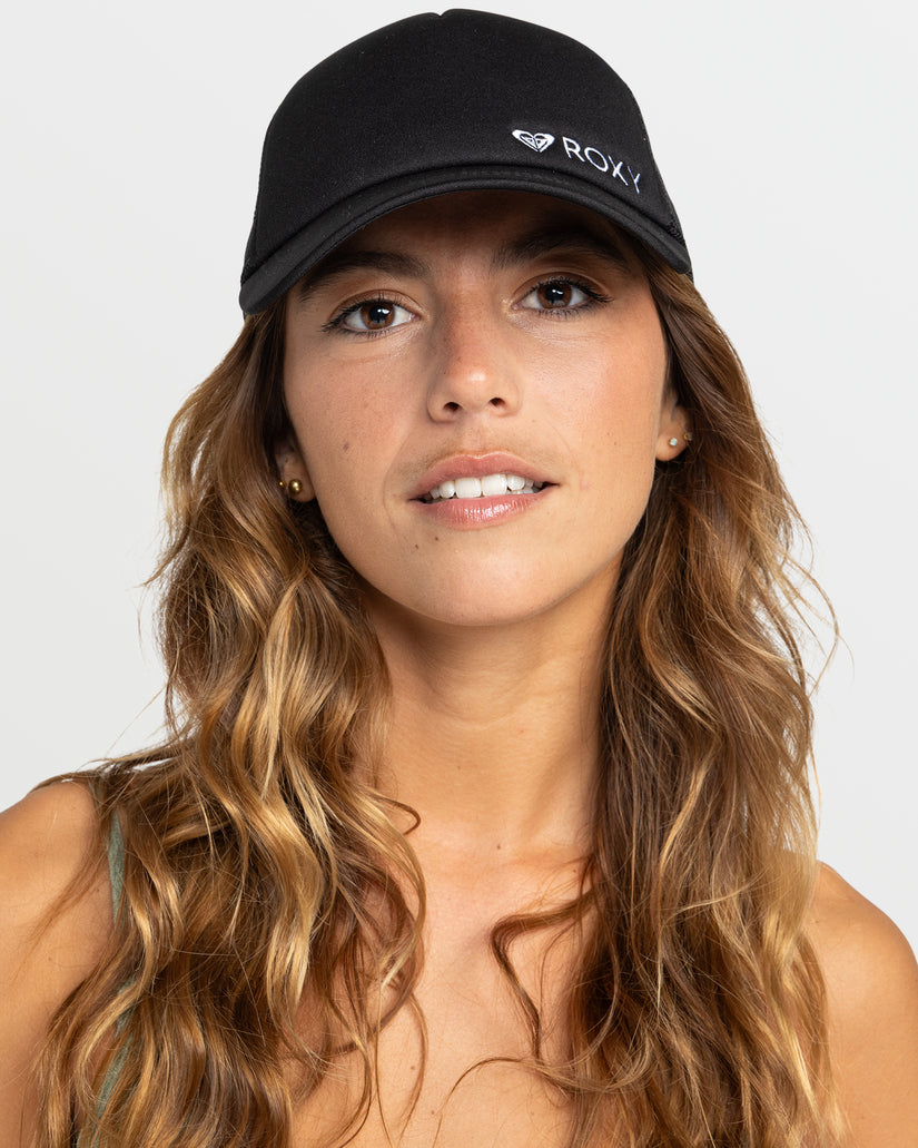 Women Roxy® Finishline Trucker Hats Black | BYVD-69352