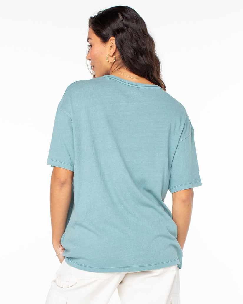 Women Roxy® Folk Mountain T-Shirt Blue / Blue | UHTI-13472