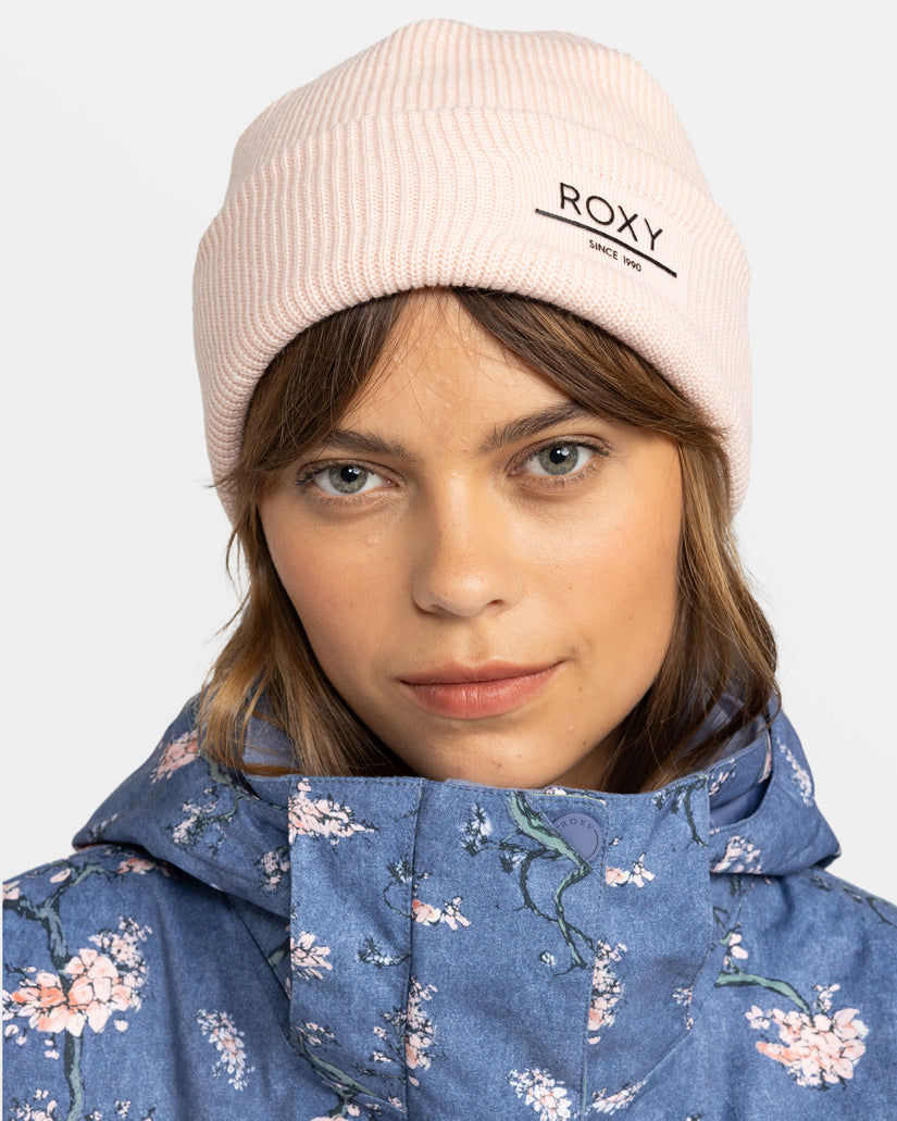 Women Roxy® Folker Rib Knit Beanie Pink | HCOT-89045