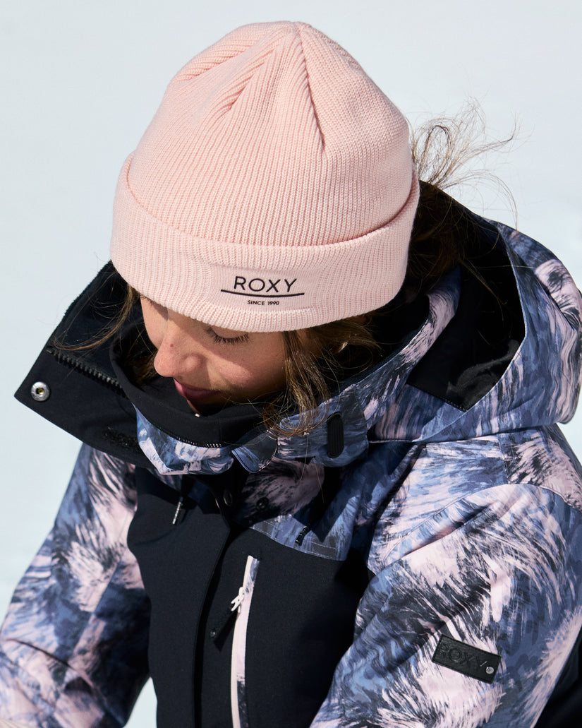 Women Roxy® Folker Rib Knit Beanie Pink | HCOT-89045