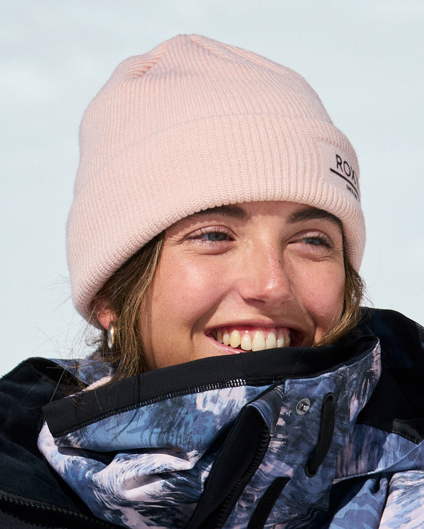 Women Roxy® Folker Rib Knit Beanie Pink | HCOT-89045