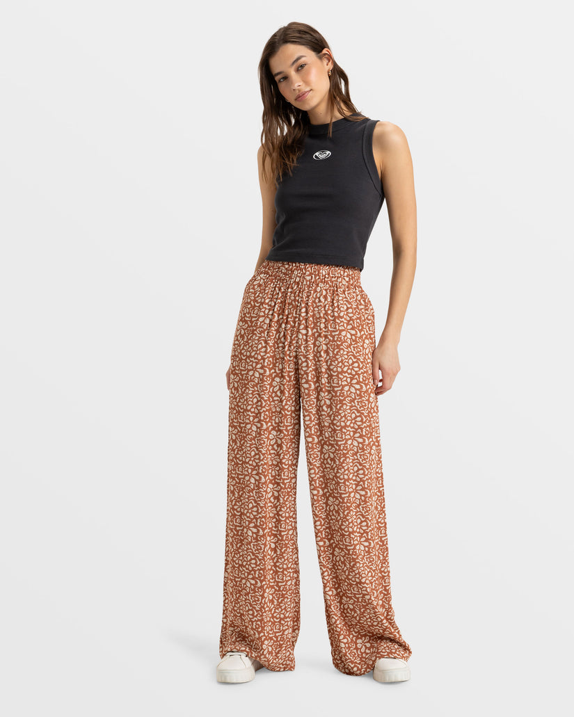 Women Roxy® Forever And A Day Wide Leg Pants Brown | XYAH-07892