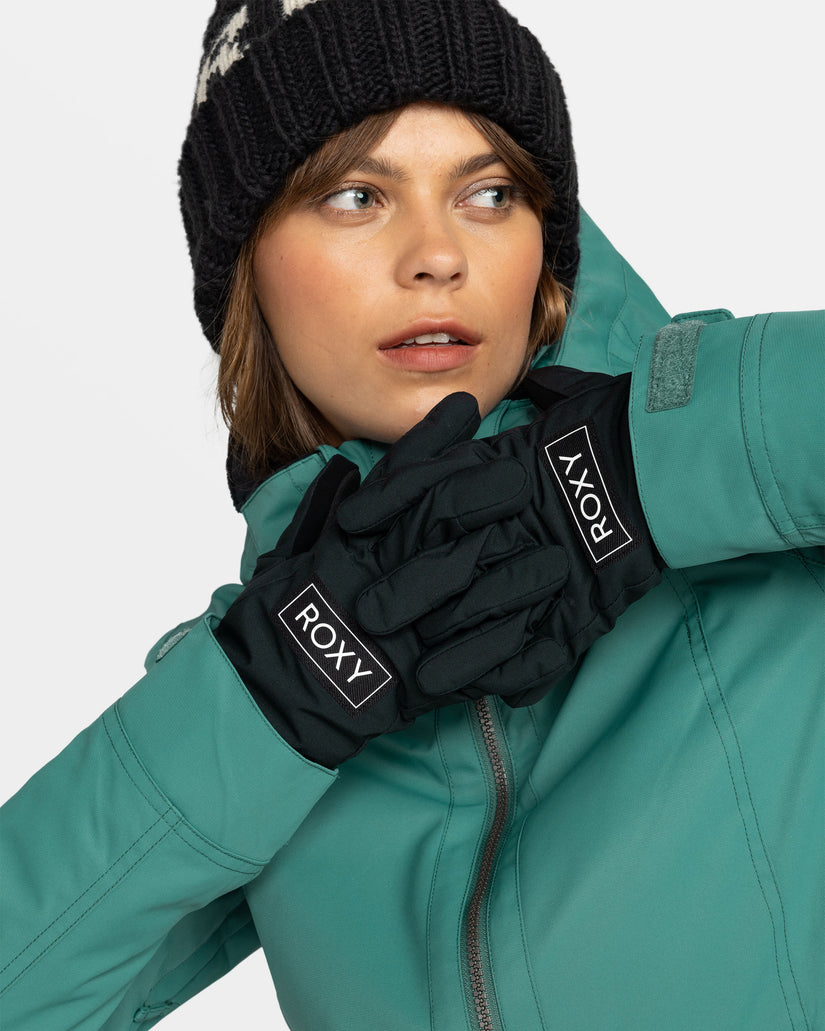 Women Roxy® Freshfield Insulated Gloves Snow Gloves Black | YAQD-35106