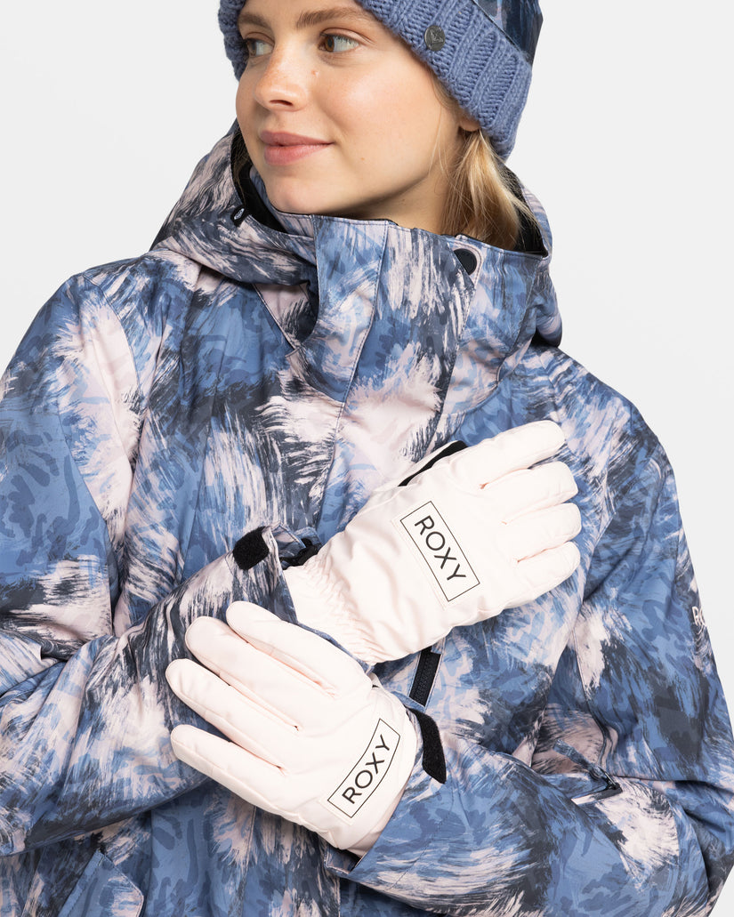 Women Roxy® Freshfield Insulated Gloves Snow Gloves White | QPKH-53840