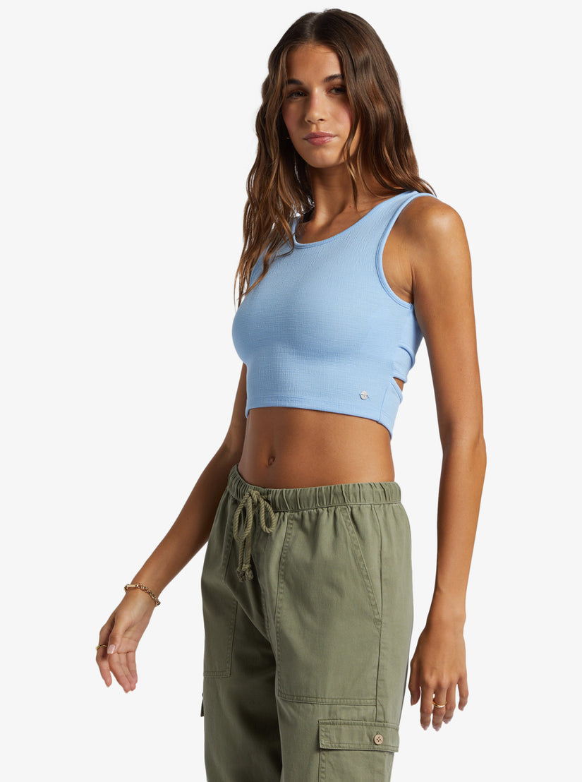 Women Roxy® Good Keepsake Crop Tops Blue | SFVM-54218