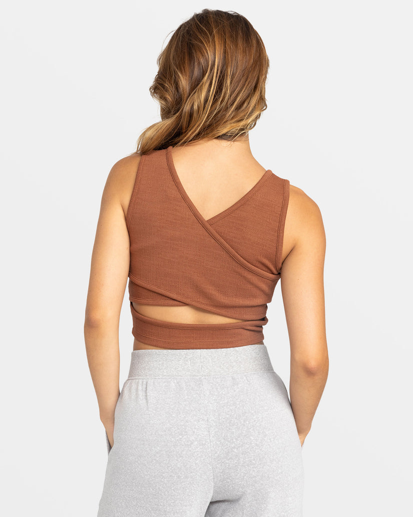 Women Roxy® Good Keepsake Crop Tops Brown | TGYV-20963