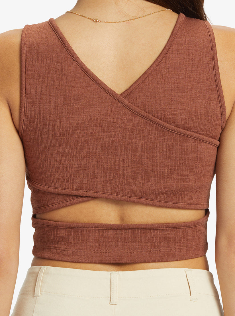 Women Roxy® Good Keepsake Crop Tops Brown | TRXN-07982