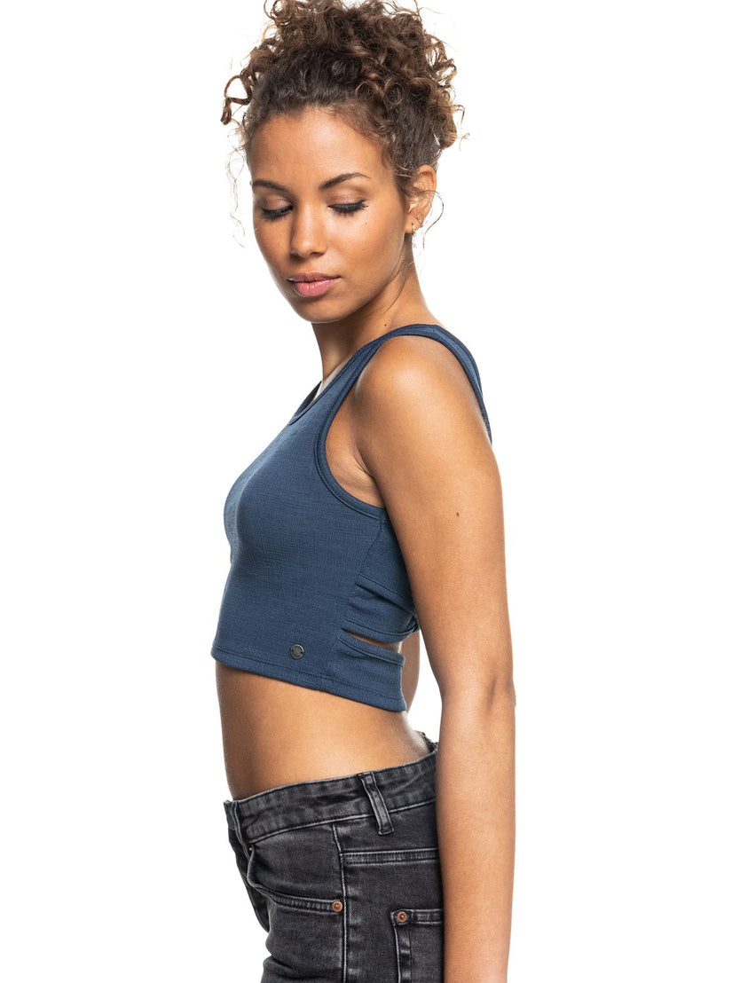 Women Roxy® Good Keepsake Crop Tops Indigo | NUGW-94617