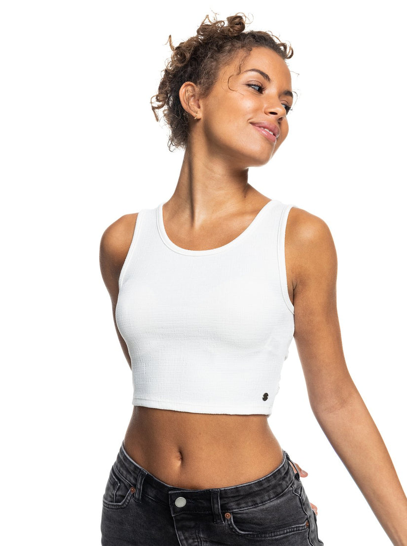 Women Roxy® Good Keepsake Crop Tops White | KBON-93172