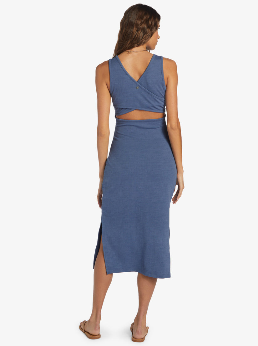Women Roxy® Good Keepsake Midi Dress Blue | LMRE-41257