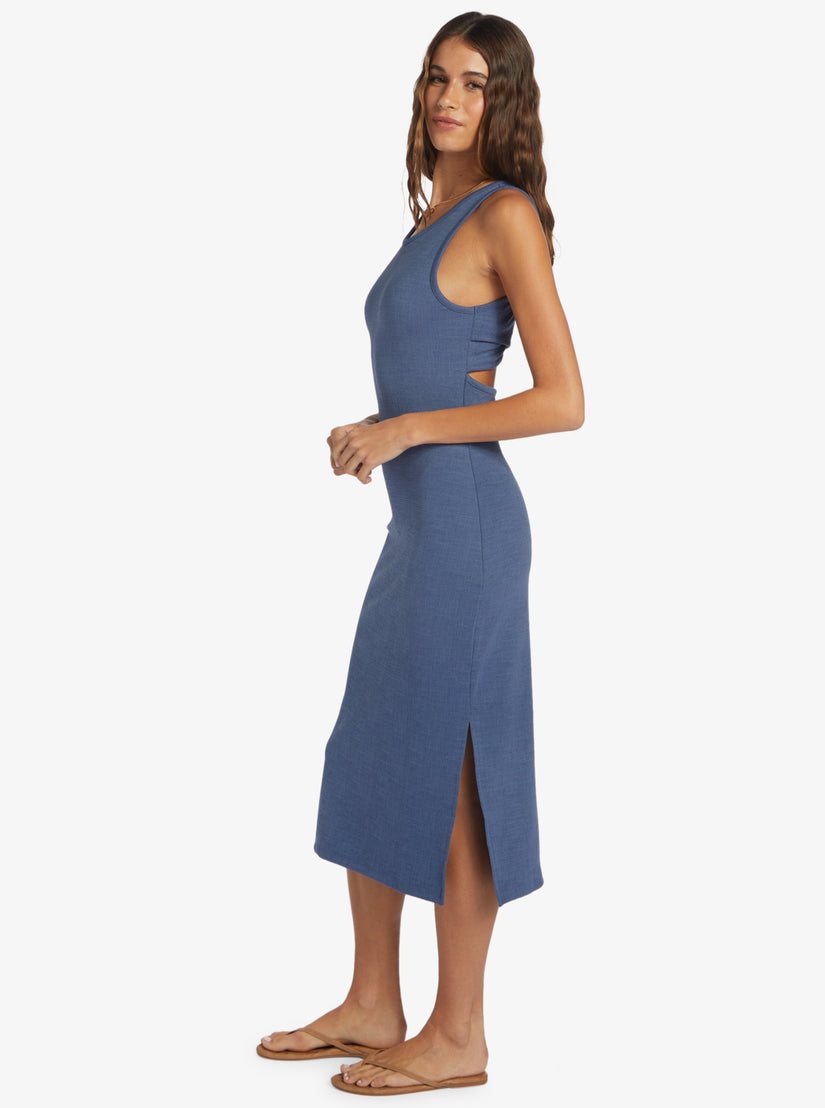 Women Roxy® Good Keepsake Midi Dress Blue | LMRE-41257