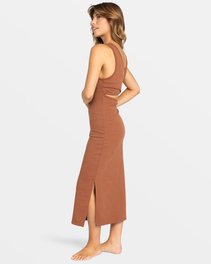 Women Roxy® Good Keepsake Midi Dress Brown | IOHR-46507