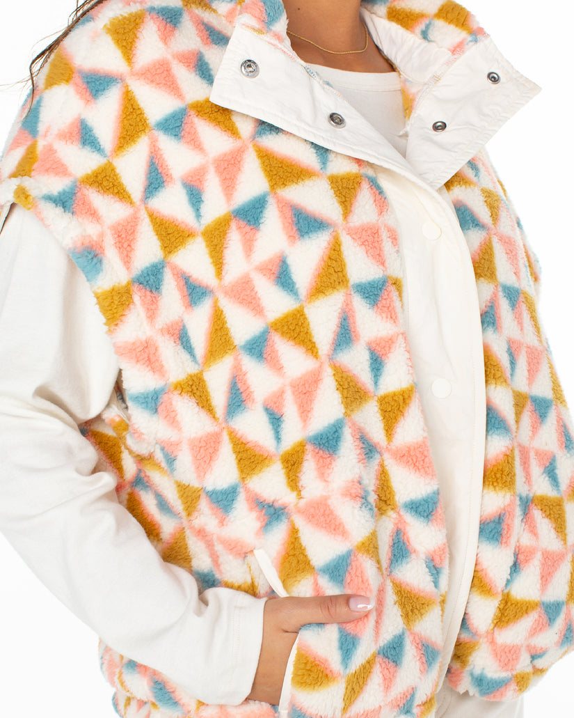 Women Roxy® Great Divide Vest Flower | LZHS-10398