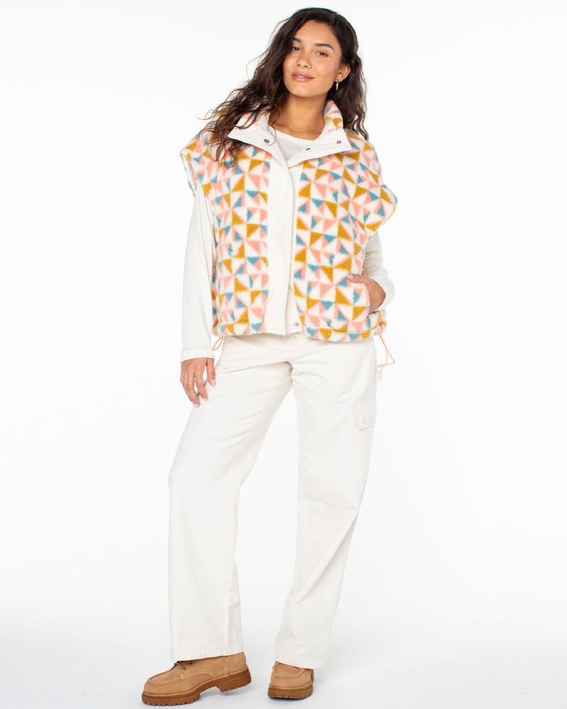 Women Roxy® Great Divide Vest Flower | LZHS-10398