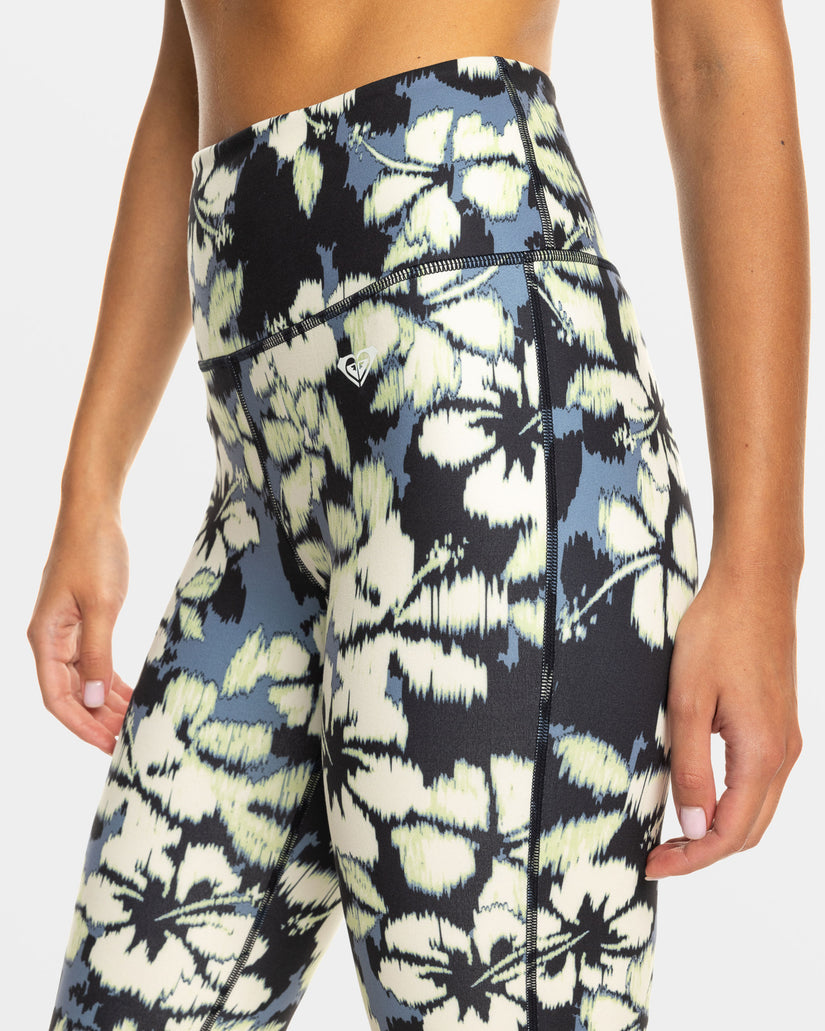 Women Roxy® Heart Into It Ankle Sport Leggings Green | DMCT-49708