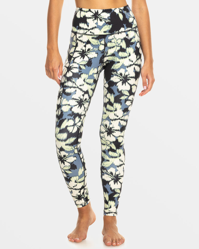 Women Roxy® Heart Into It Ankle Sport Leggings Green | DMCT-49708