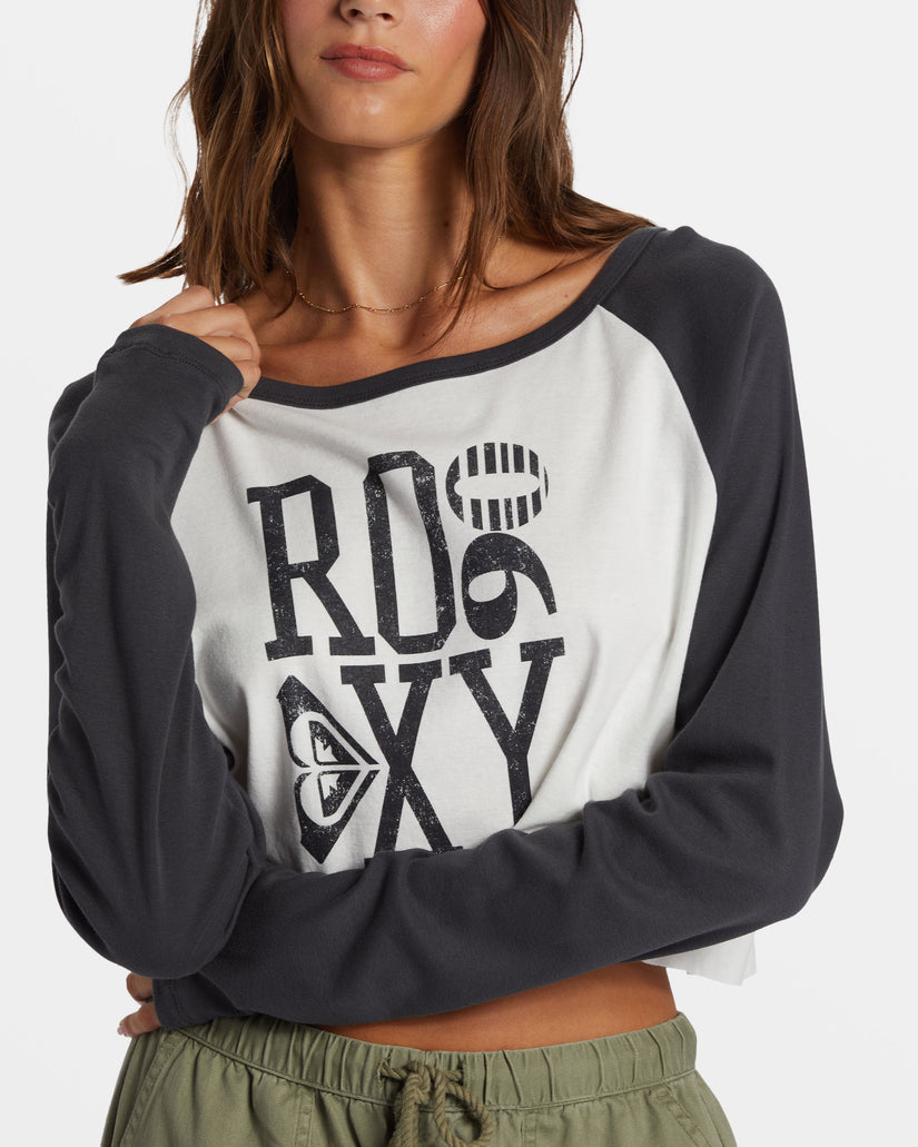 Women Roxy® Heritage 90 Long Sleeve T-Shirt White | XCBE-75183
