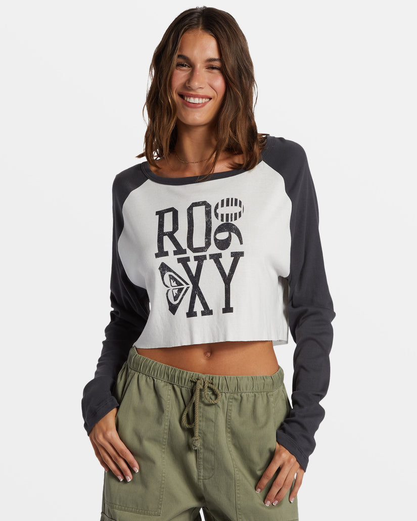 Women Roxy® Heritage 90 Long Sleeve T-Shirt White | XCBE-75183