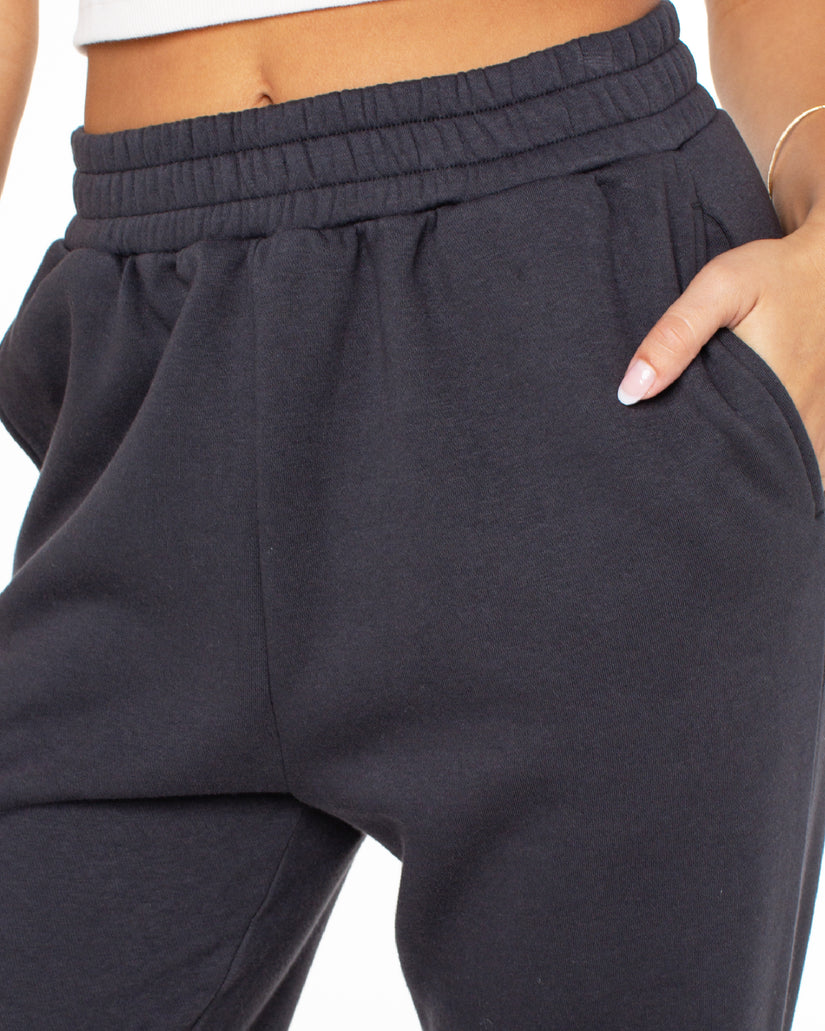 Women Roxy® Hike Jogger Sweatpants Black | RJFO-62179